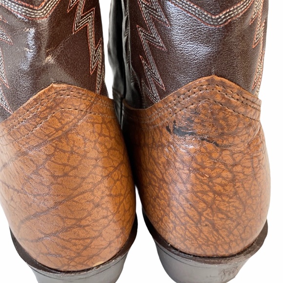 Vintage Texas Brand Boots Genuine Leather 11 1/2 - Picture 10 of 16